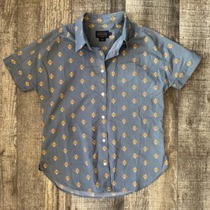 Pendleton Southwestern Geometric Button Up Shirt Gray Men's XS